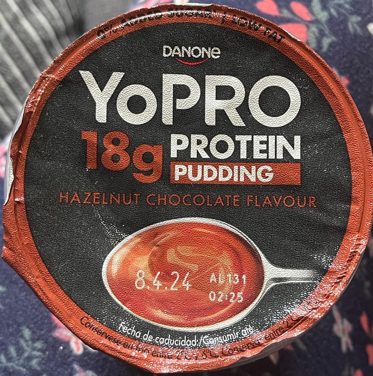 Fotografie - Yopro protein pudding chocolate hazelnut flavour Danone