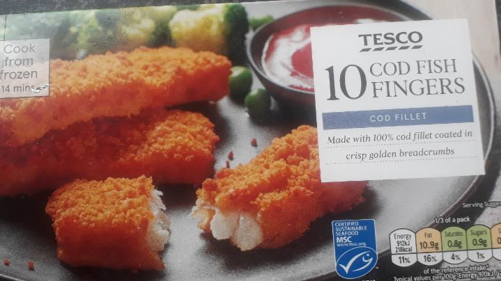 Fotografie - cod fish fingers Marks&Spencer