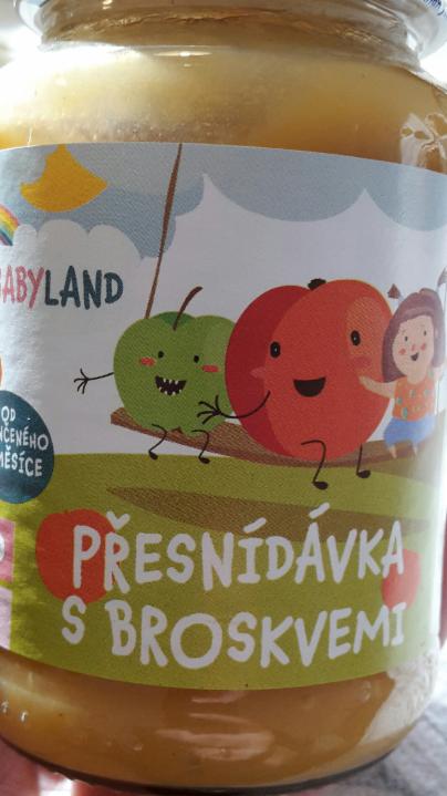 Fotografie - přesnídávka s broskvemi baby land