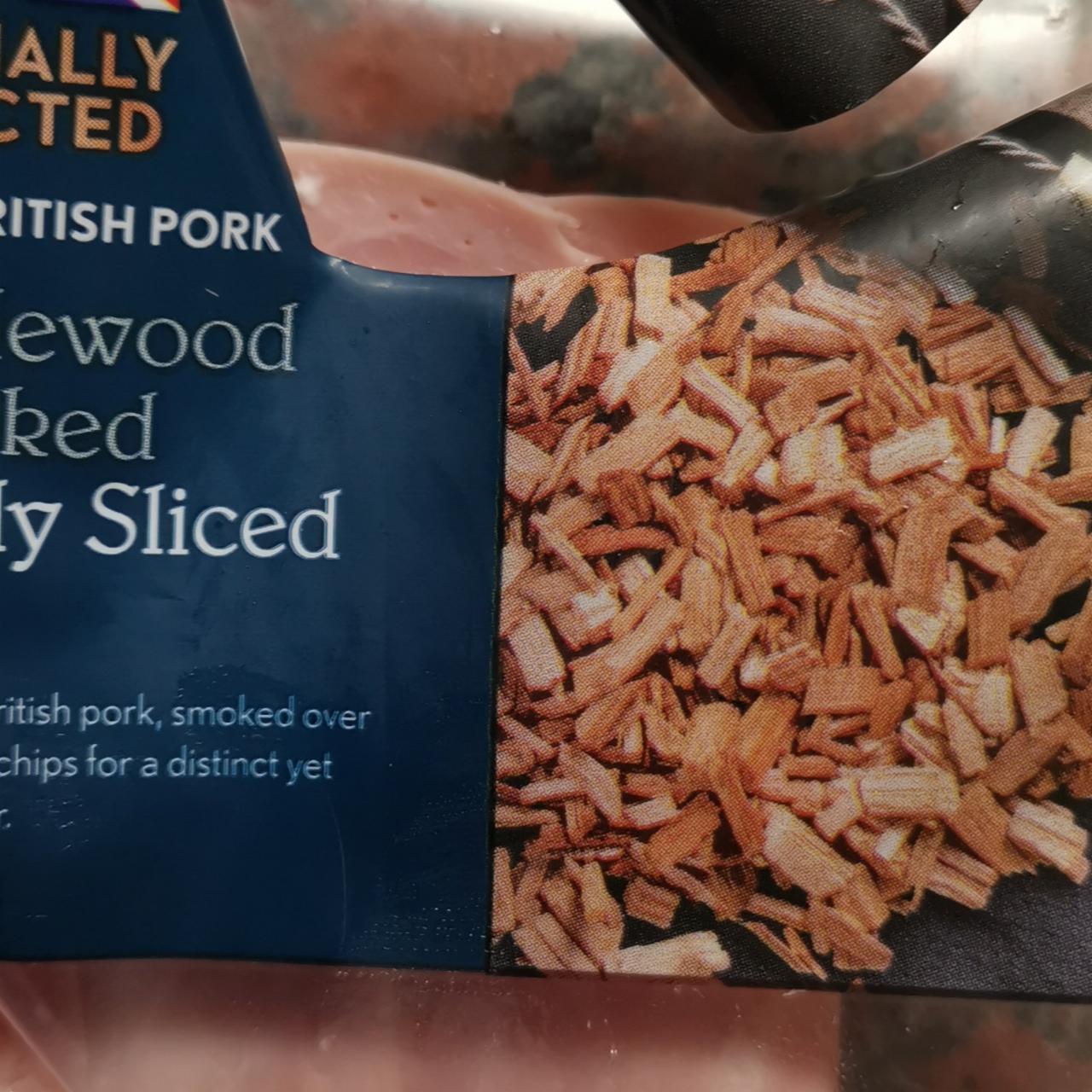 Fotografie - Smoked finely sliced ham Applewood