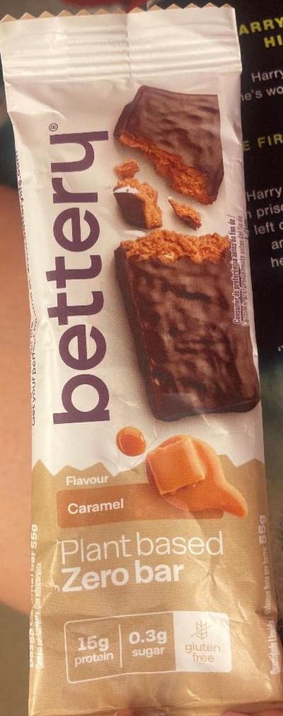 Fotografie - Plant based zero bar caramel flavour Bettery