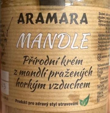 Fotografie - Mandle přírodní krém z mandlí pražených horkým vzduchem Aramara