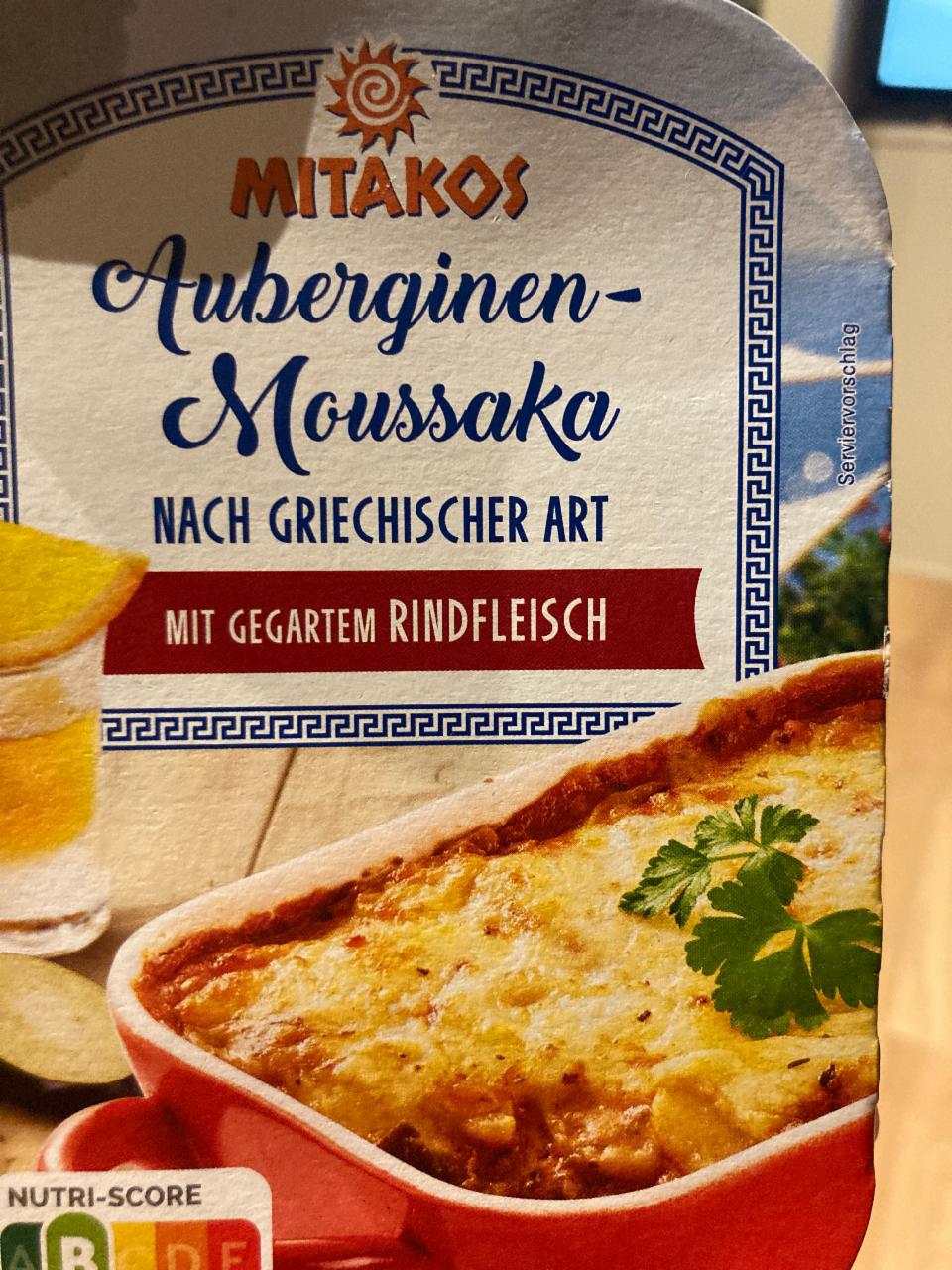 Fotografie - Auberginen-Moussaka nach Griechischer art mit gegartem Rindfleisch Mitakos