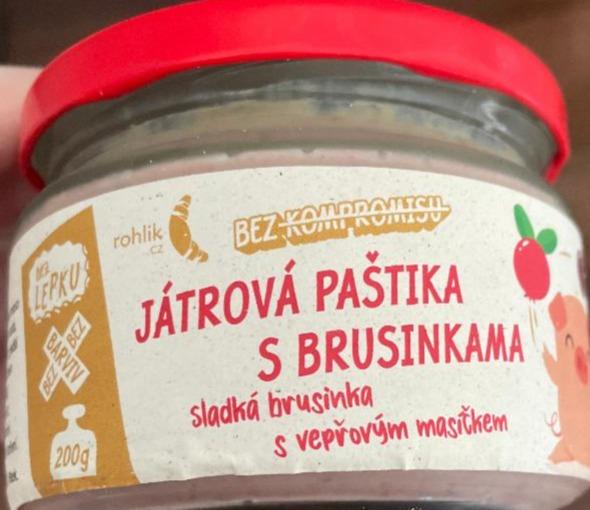 Fotografie - Játrová paštika s brusinkami Rohlík