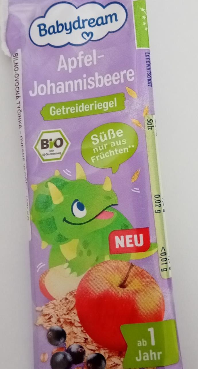 Fotografie - Bio Apfel Johannisbeere Getreideriegel Babydream