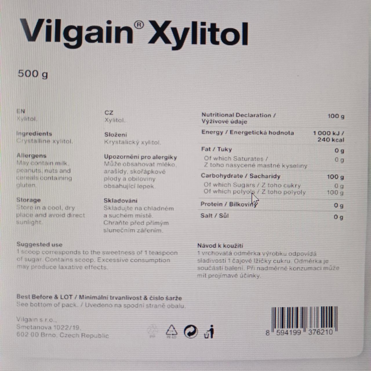 Fotografie - Xylitol Vilgain