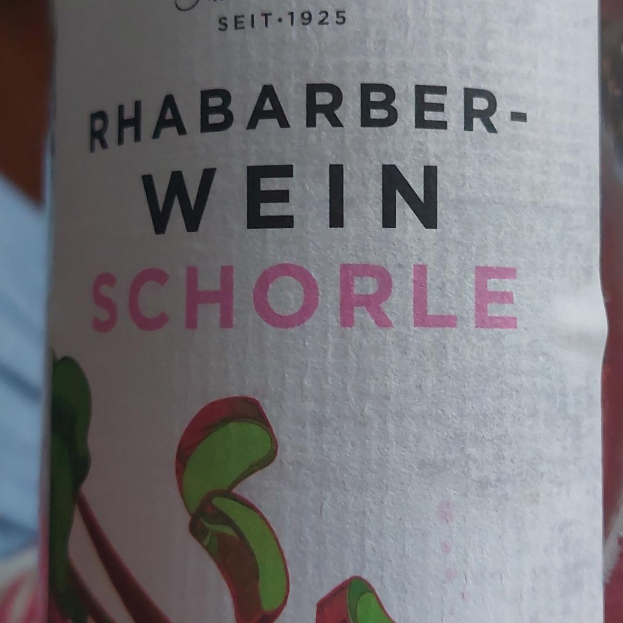 Fotografie - Rhabarber-Wein Schorle Katlenburger