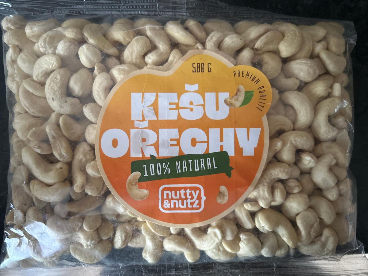 Fotografie - Kešu ořechy 100% natural Nutty&nutz