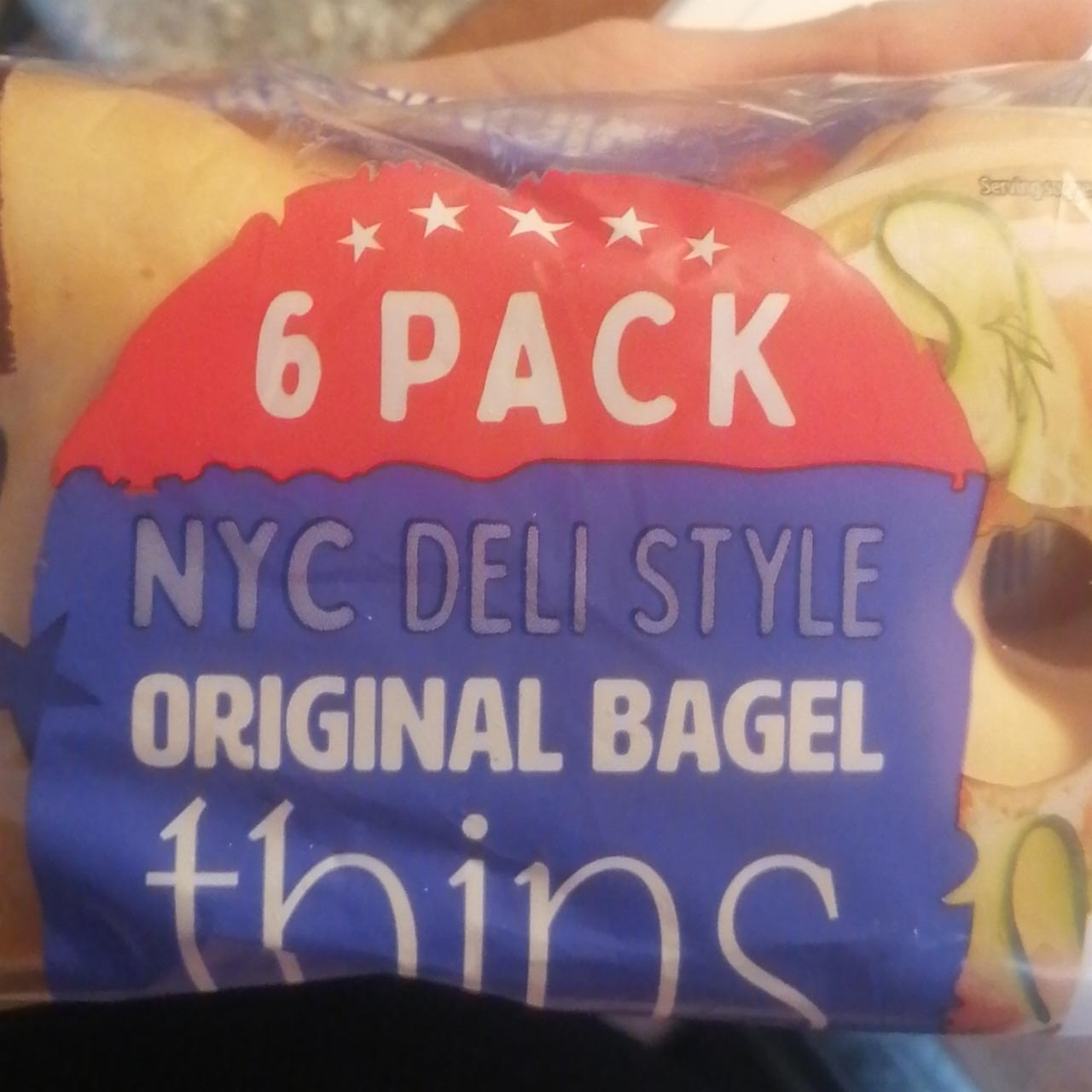 Fotografie - 6 pack NYC deli style original bagel thins Aldi