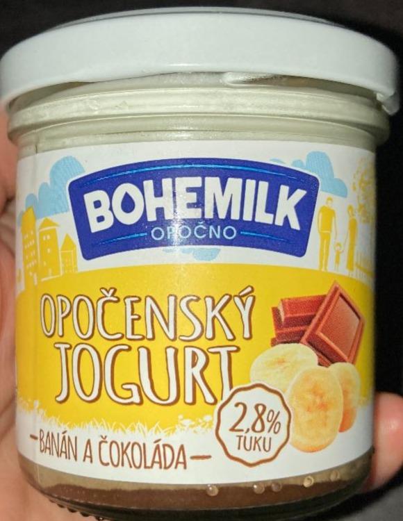 Fotografie - Opočenský jogurt banán a čokoláda Bohemilk