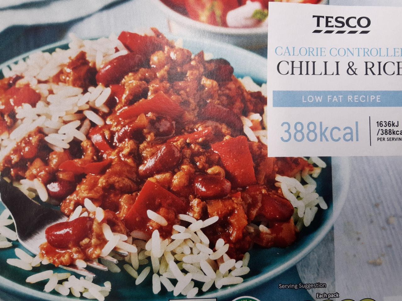 Fotografie - Calorie Controlled Chilli & Rice Tesco