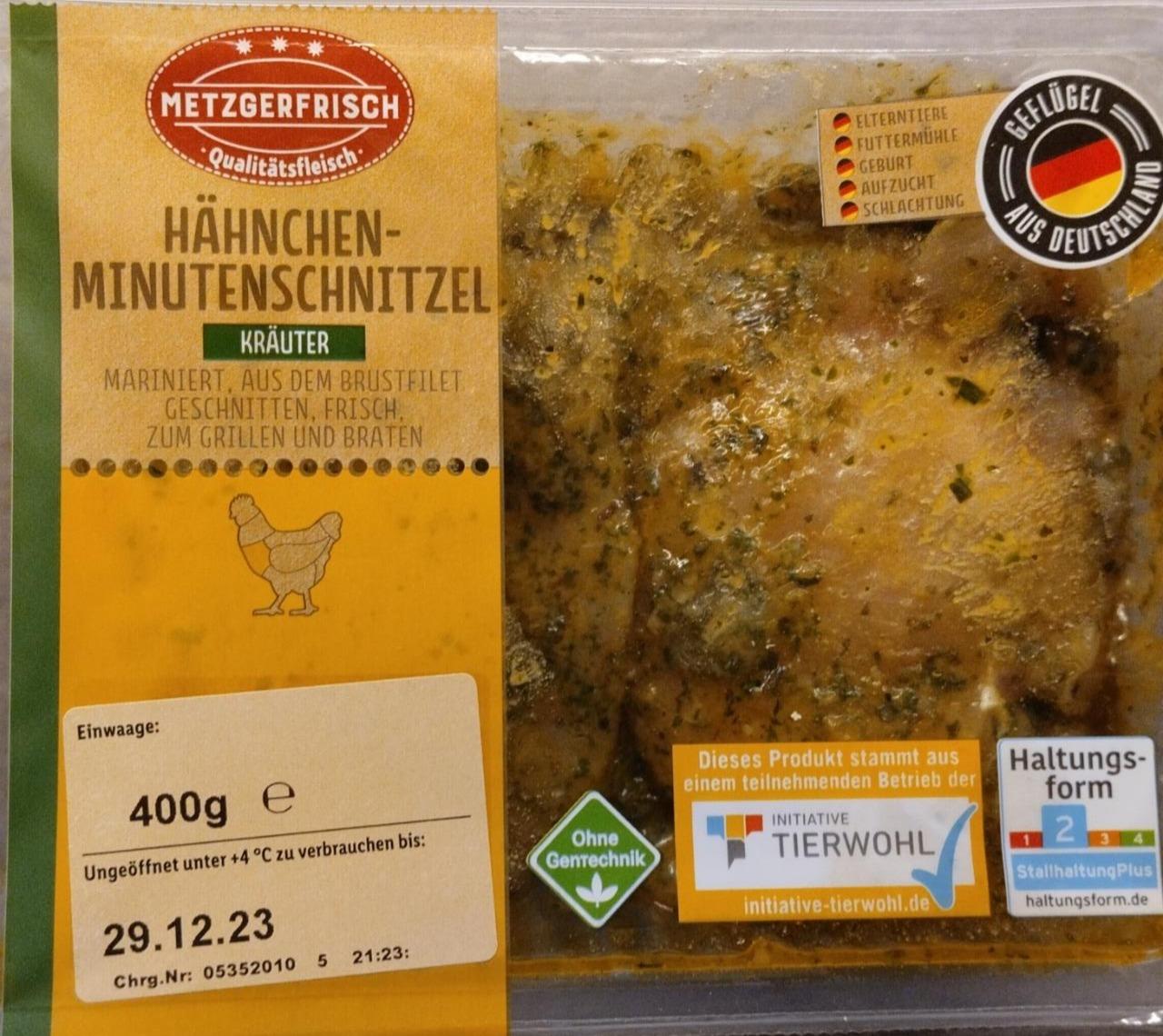 Fotografie - Hähnchen Minutenschnitzel Kräuter Metzgerfrisch