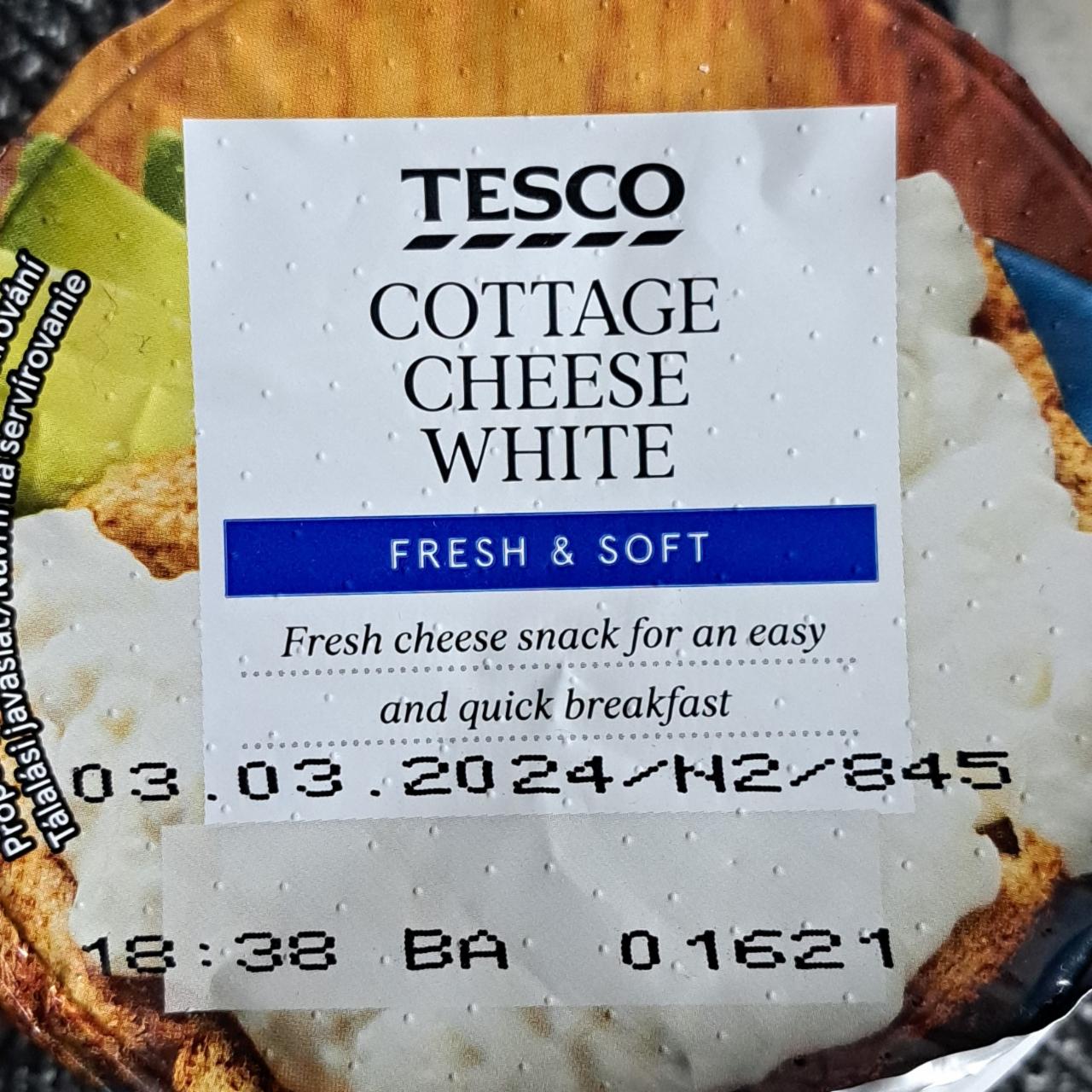 Fotografie - Cottage cheese white fresh & soft Tesco