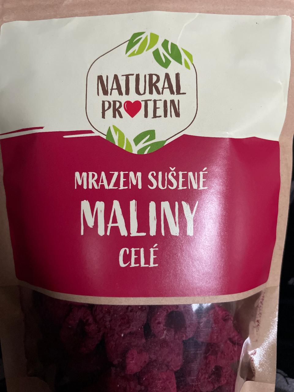 Fotografie - Mrazem sušené maliny celé Natural Protein