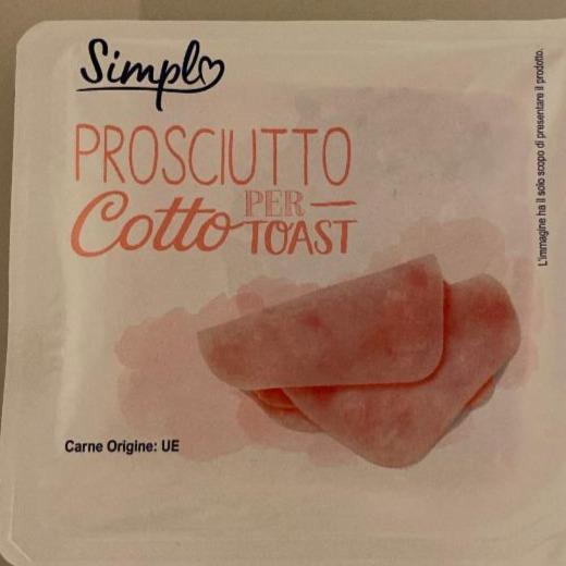 Fotografie - prosciutto cotto toast Simple