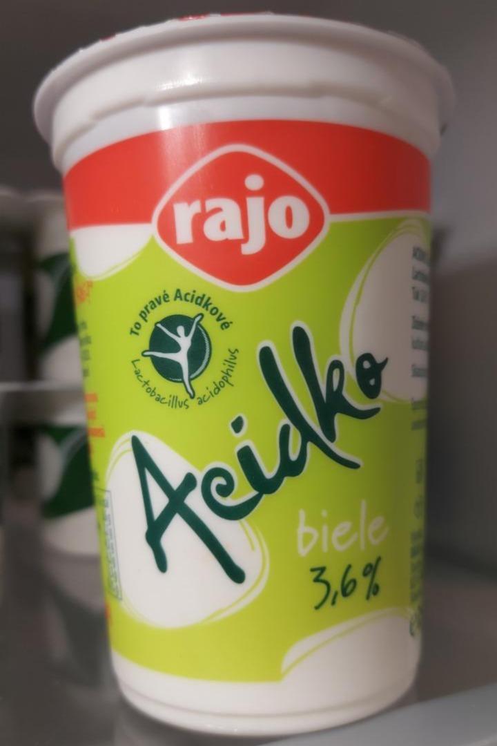 Fotografie - Acidko bílé 3,6% Rajo