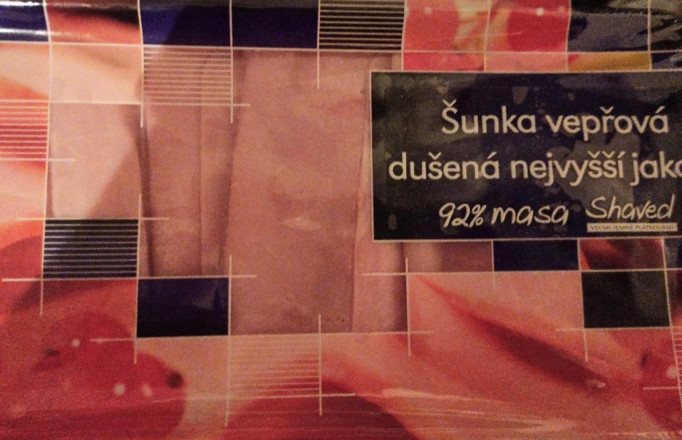 Fotografie - Šunka vepřová dušená nejvyšší jakosti 92% masa Shaved