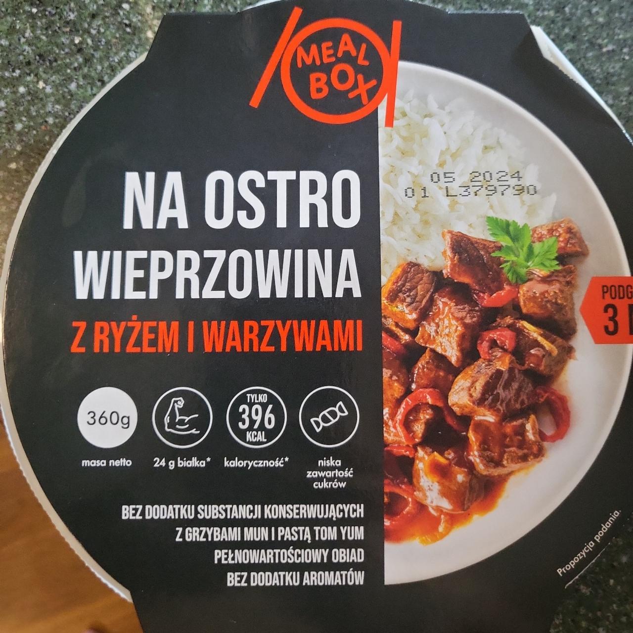 Fotografie - Wieprzowina na ostro z ryżem i warzywami Meal box