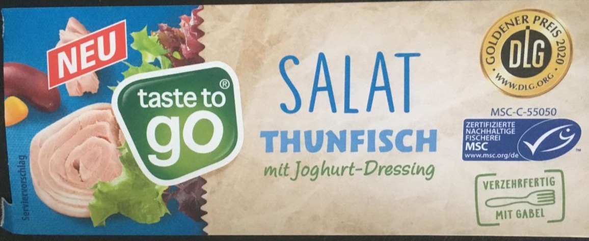 Fotografie - Salat Thunfisch mit Joghurt-Dressing Norma