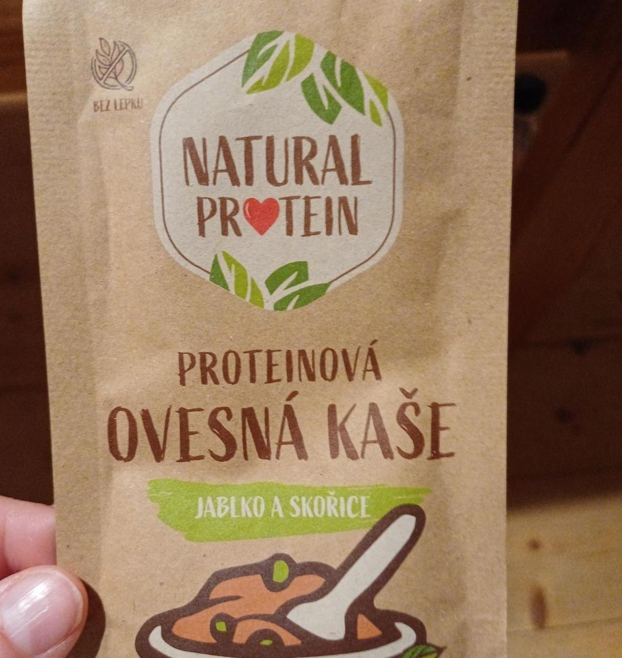 Fotografie - Proteinová ovesná kaše jablko a skořice Natural protein