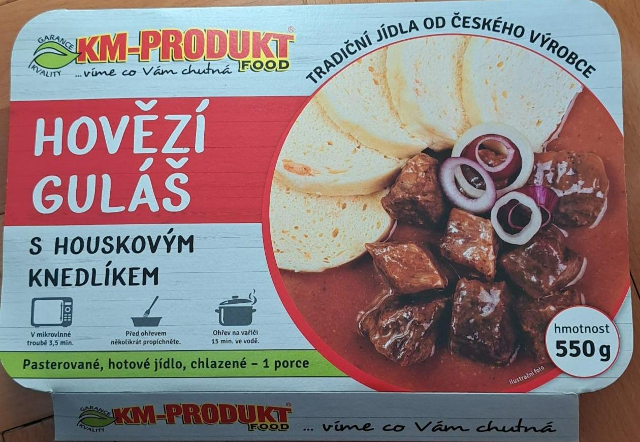 Fotografie - Hovězí guláš s houskovým knedlíkem KM-produkt