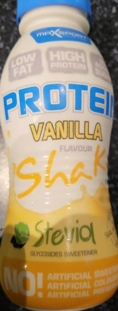 Fotografie - Protein vanilla flavour shake stevia MaxSport