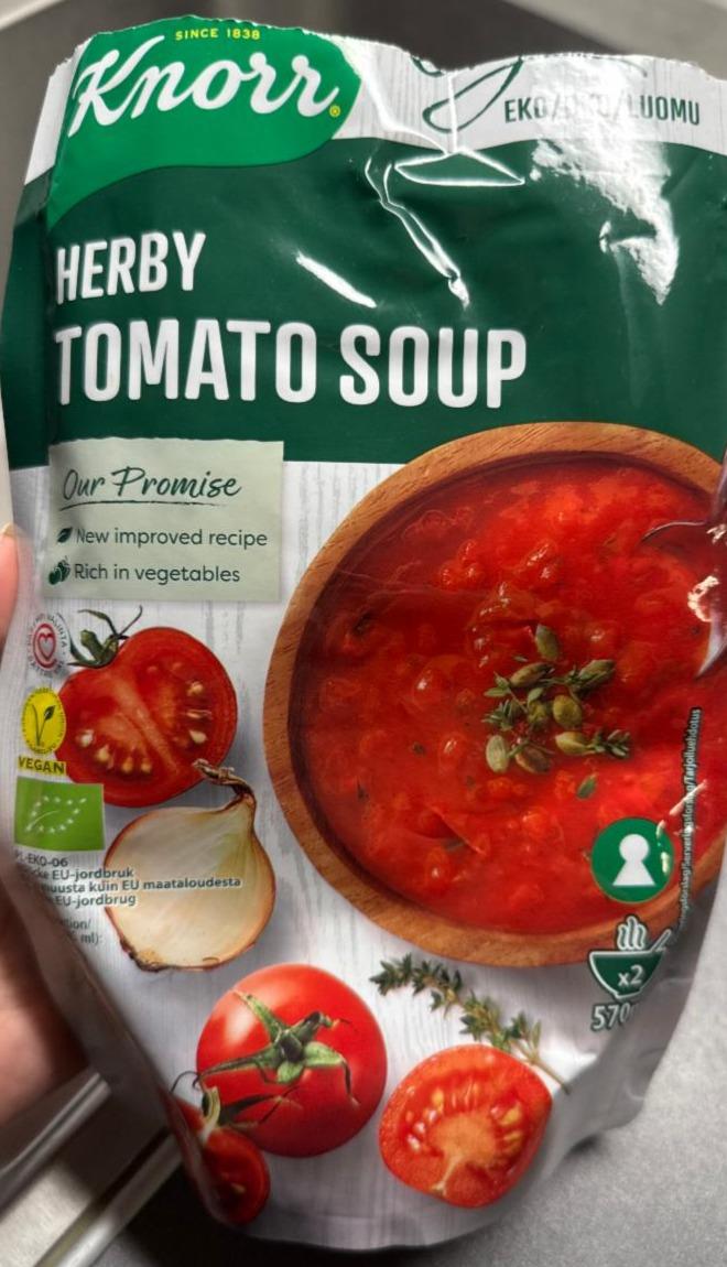 Fotografie - Herby tomato soup Knorr