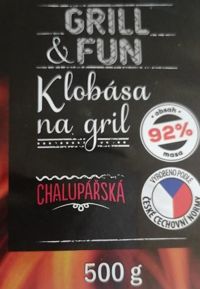 Fotografie - Klobása na gril chalupářská Grill & Fun