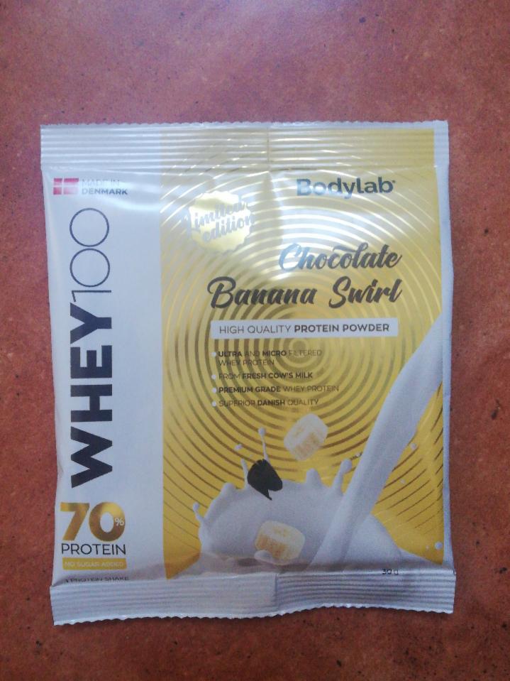 Fotografie - Whey Protein 100 Chocolate Banana Swirl Bodylab