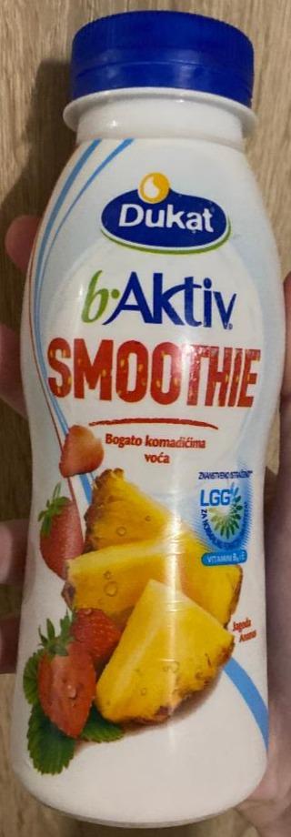 Fotografie - b.Aktiv Smoothie jagoda - ananas Dukat