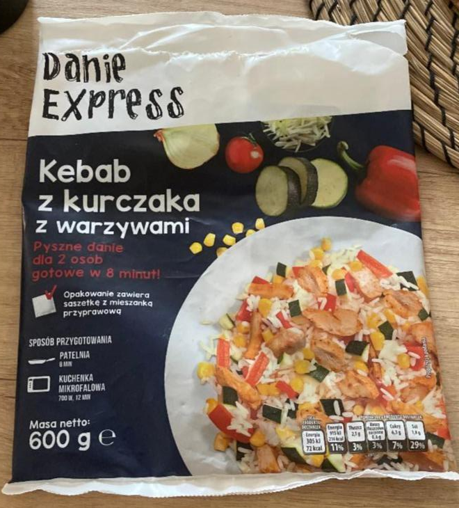 Fotografie - Kebab z kurczaka z warzywami