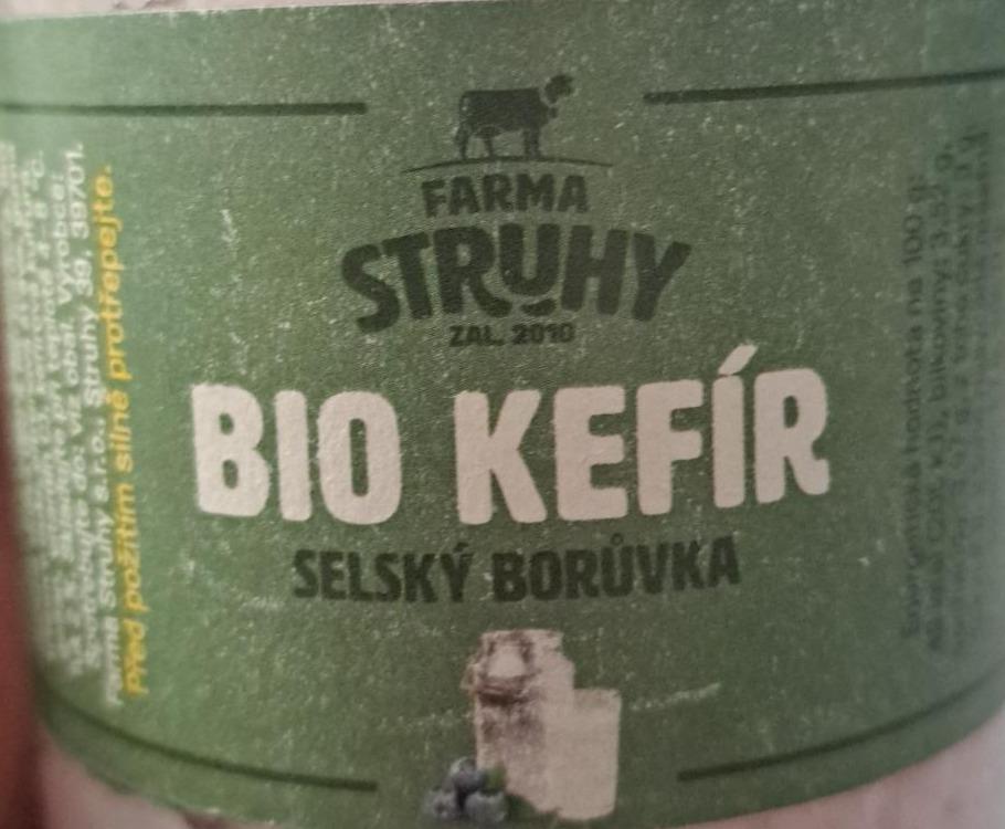 Fotografie - Bio Kefír Selský borůvka Farma Struhy