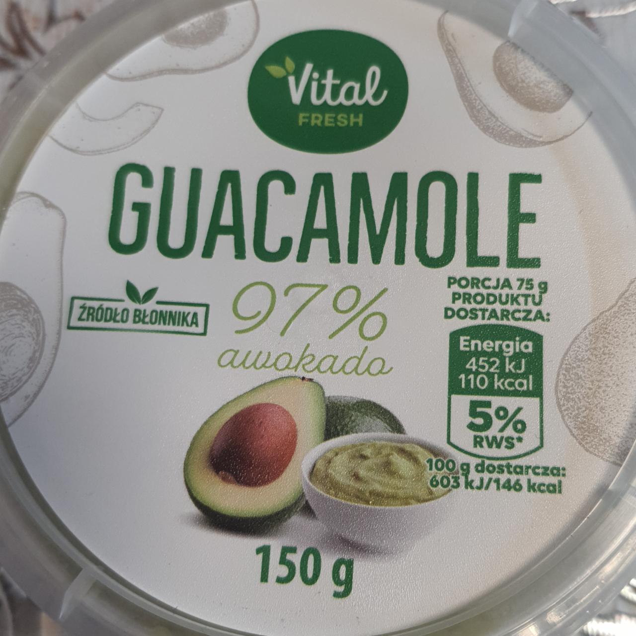 Fotografie - Guacamole 97% awokado Vital Fresh