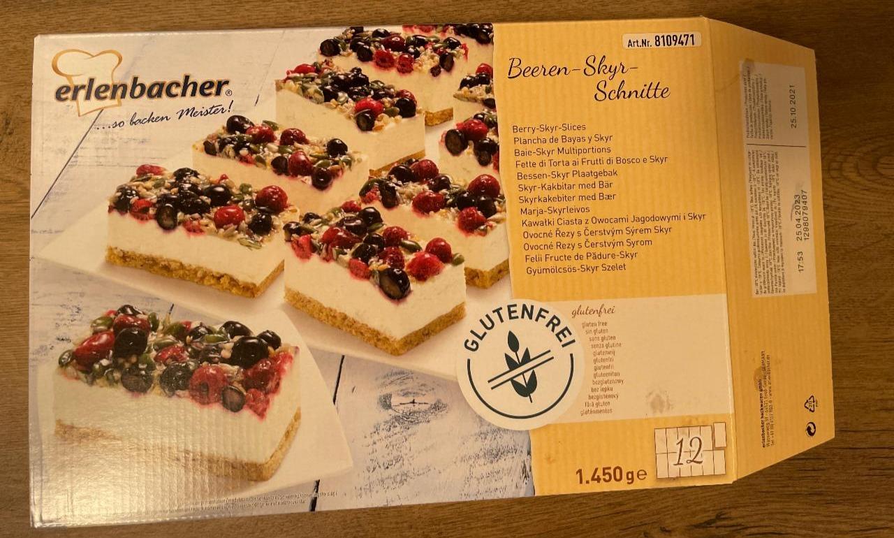 Fotografie - Beeren-Skyr-Schnitte Glutenfrei Erlenbacher