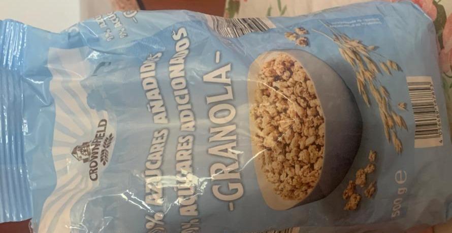 Fotografie - Granola 0% azúcares adicionados Crownfield