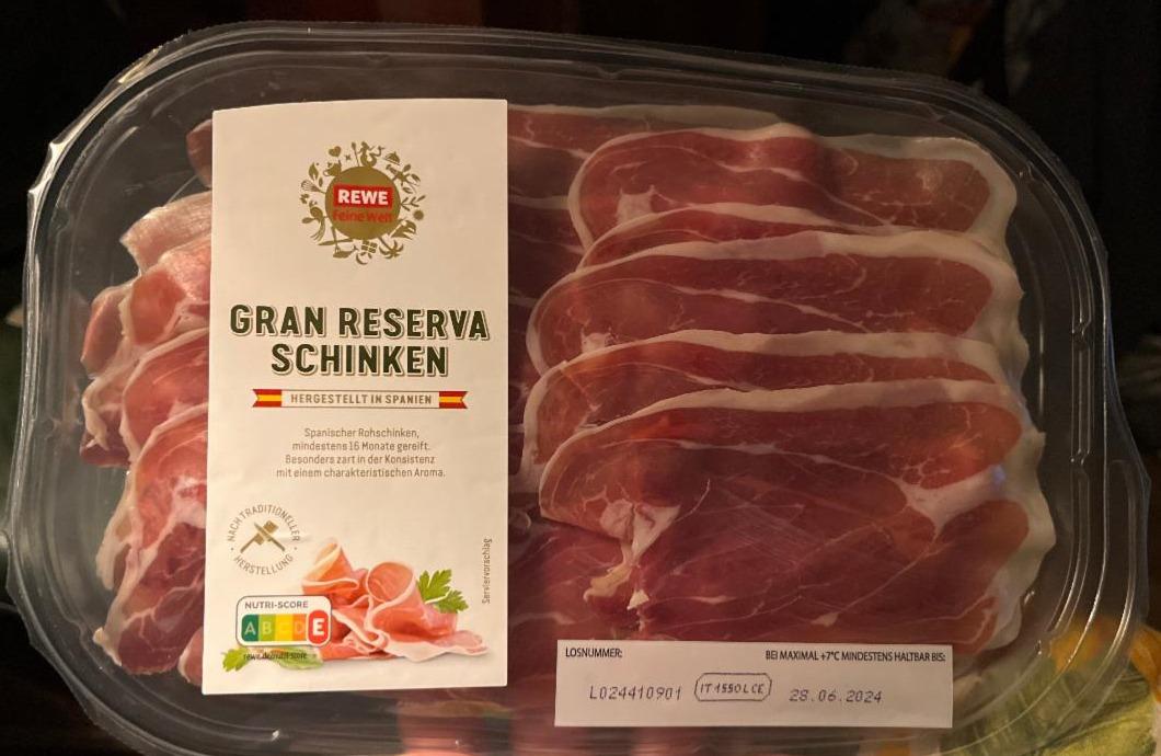 Fotografie - Gran Reserva Schinken REWE Feine Welt