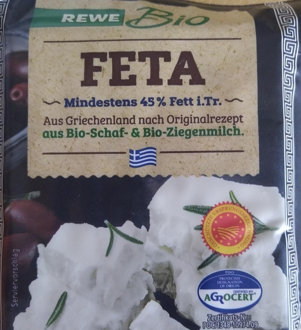 Fotografie - Feta 45% Rewe bio