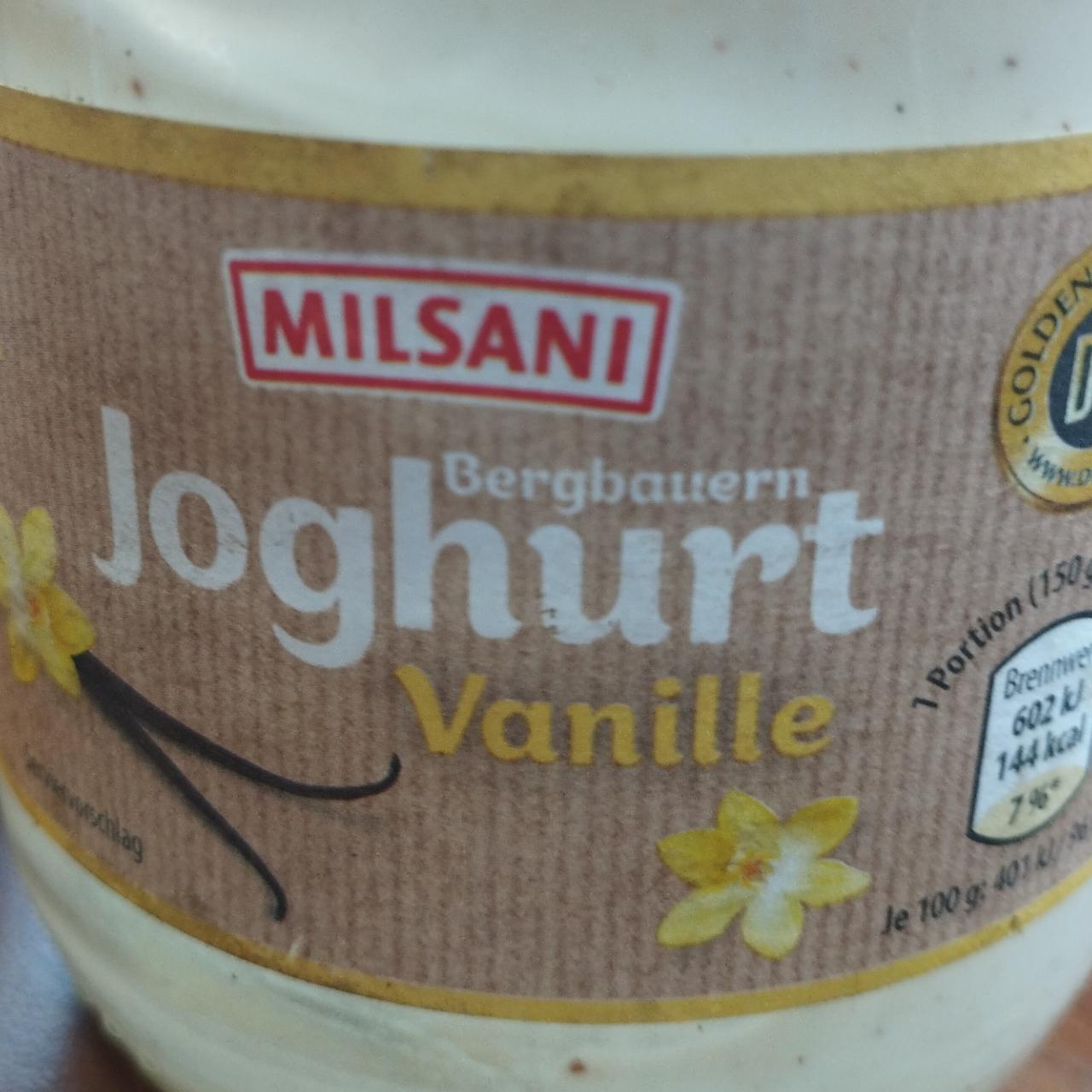 Fotografie - Bergbauern Joghurt Vanille Milsani