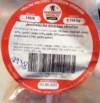 Fotografie - Jestřebická klobása chorizo Rancherské speciality