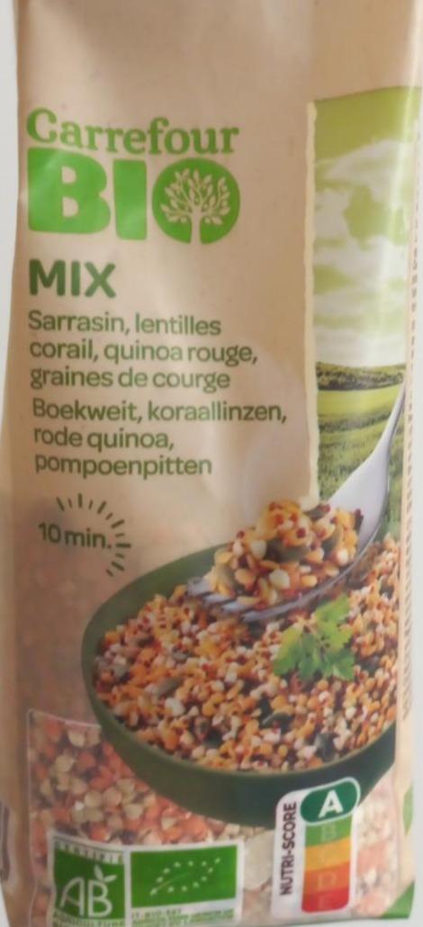 Fotografie - MIX Sarrasin, lentilles corail, quinoa rouge, graines de courge Carrefour Bio