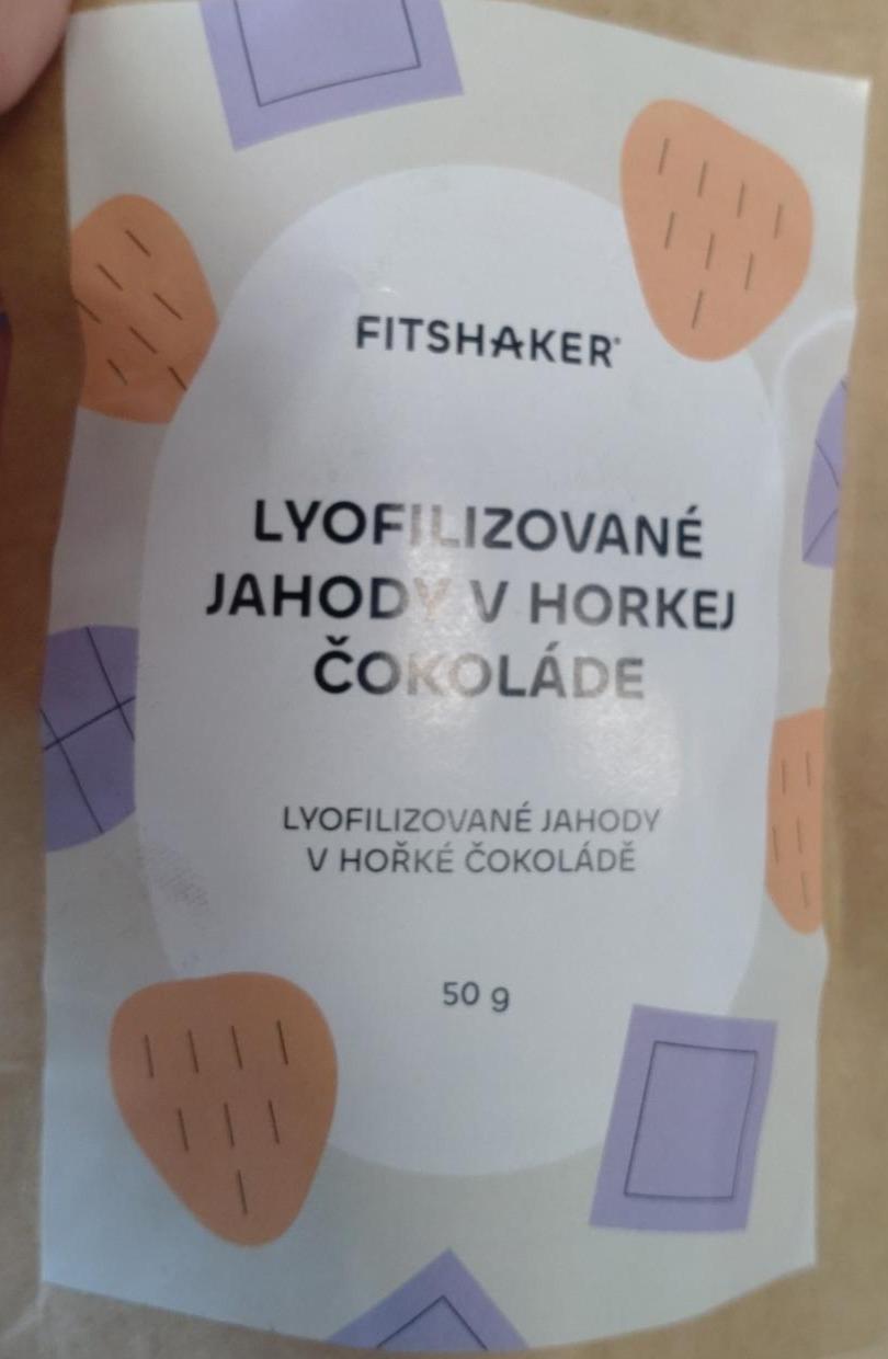 Fotografie - Lyofilizované jahody v horkej čokoláde Fitshaker