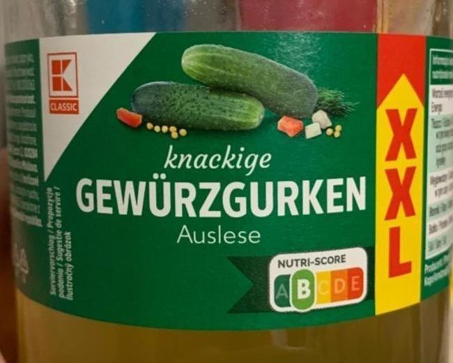 Fotografie - Knackige Gewürzgurken Auslese K-Classic