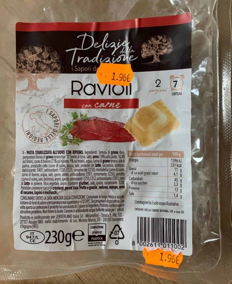 Fotografie - Ravioli con carne Delizie Tradizione