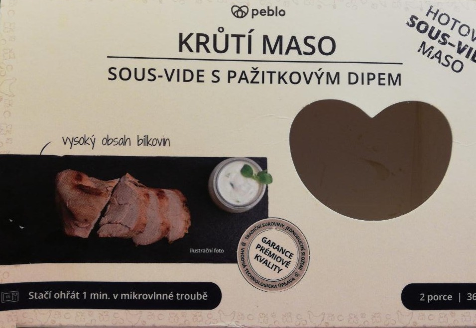 Fotografie - Krůtí maso sous-vide s pažitkovým dipem Peblo