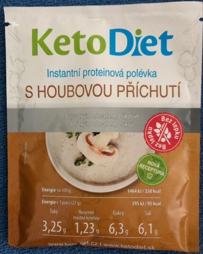 Fotografie - Instantní proteinová polévka s houbovou příchutí KetoDiet