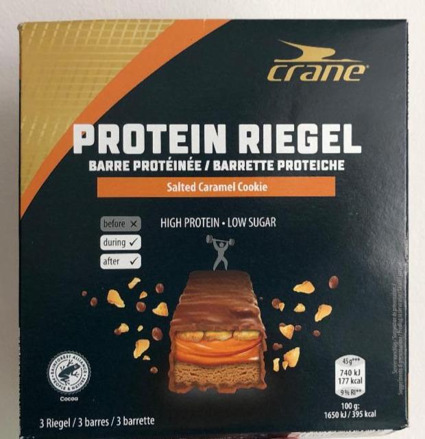 Fotografie - Protein Riegel Salted Caramel Cookie Crane