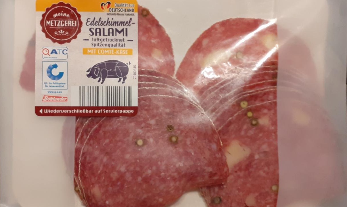 Fotografie - Edelschimmel Salami, Mit Comté Käse