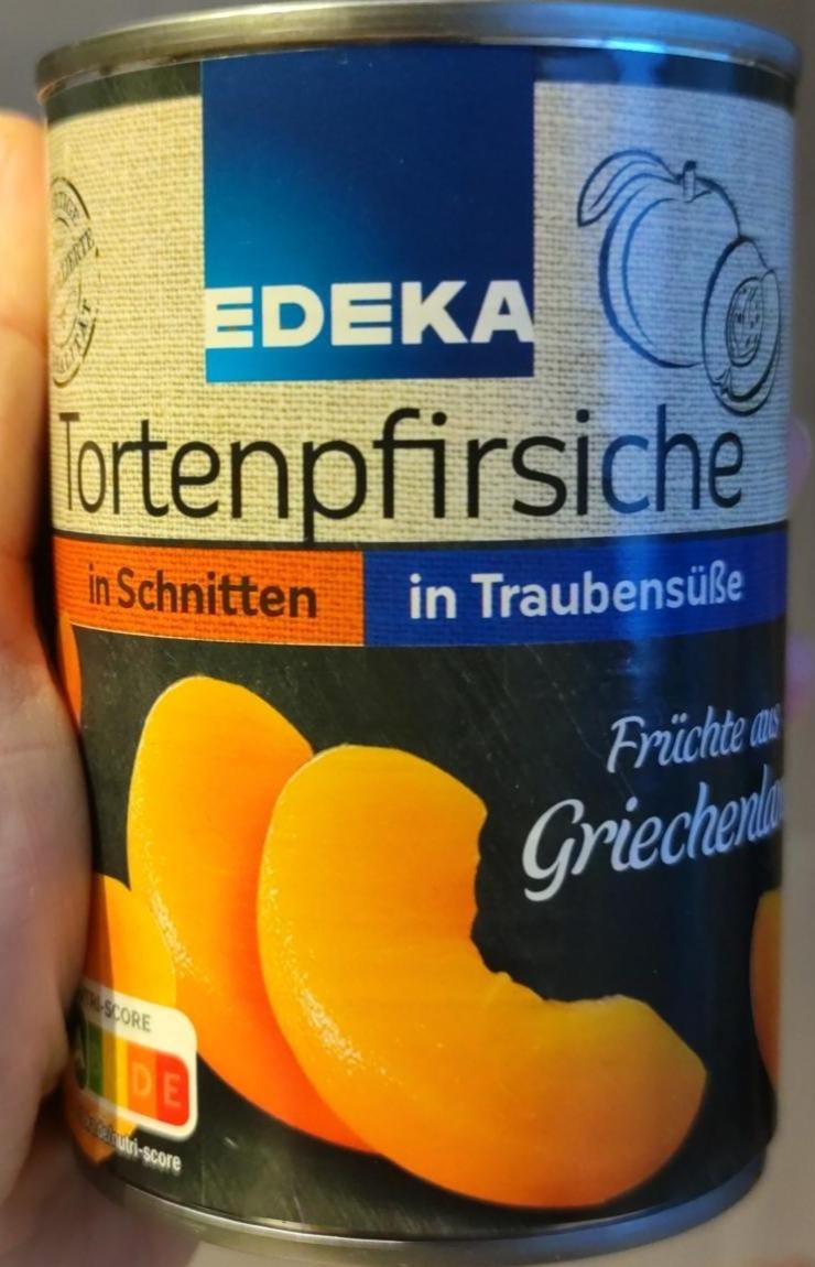 Fotografie - Tortenpfirsiche in Schnitten in Traubensüße Edeka