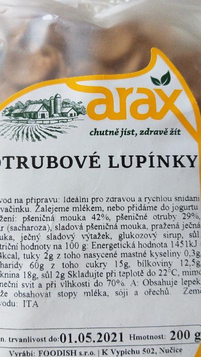 Fotografie - Otrubové lupínky Arax