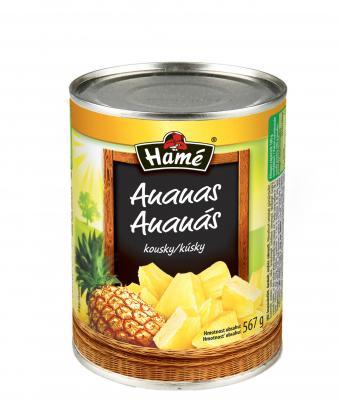 Fotografie - kompot ananas kostky Hamé